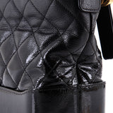 Gabrielle Hobo Quilted Goatskin and Patent Medium