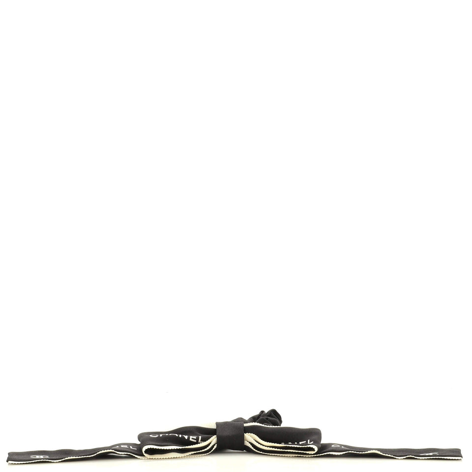 Bow Hair Tie Printed Silk