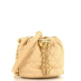 About Pearls Bucket Bag Quilted Calfskin Mini