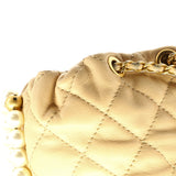 About Pearls Bucket Bag Quilted Calfskin Mini