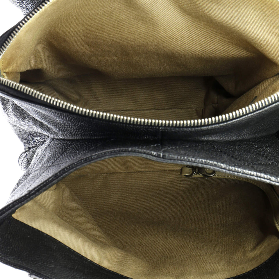 Simply CC Tote Quilted Caviar Small
