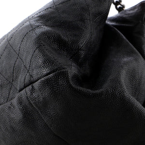 Simply CC Tote Quilted Caviar Small