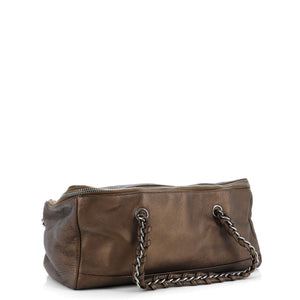 Luxe Ligne Zip Around Handle Bag Leather Large