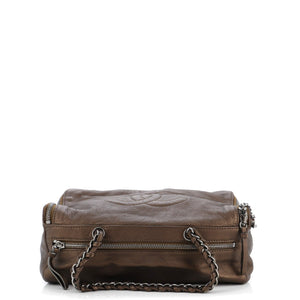 Luxe Ligne Zip Around Handle Bag Leather Large