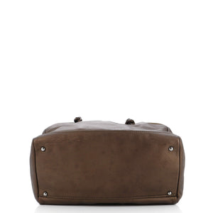 Luxe Ligne Zip Around Handle Bag Leather Large