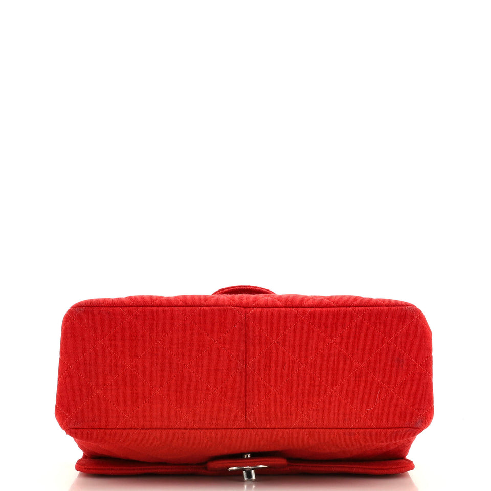 Classic Double Flap Bag Quilted Jersey Medium