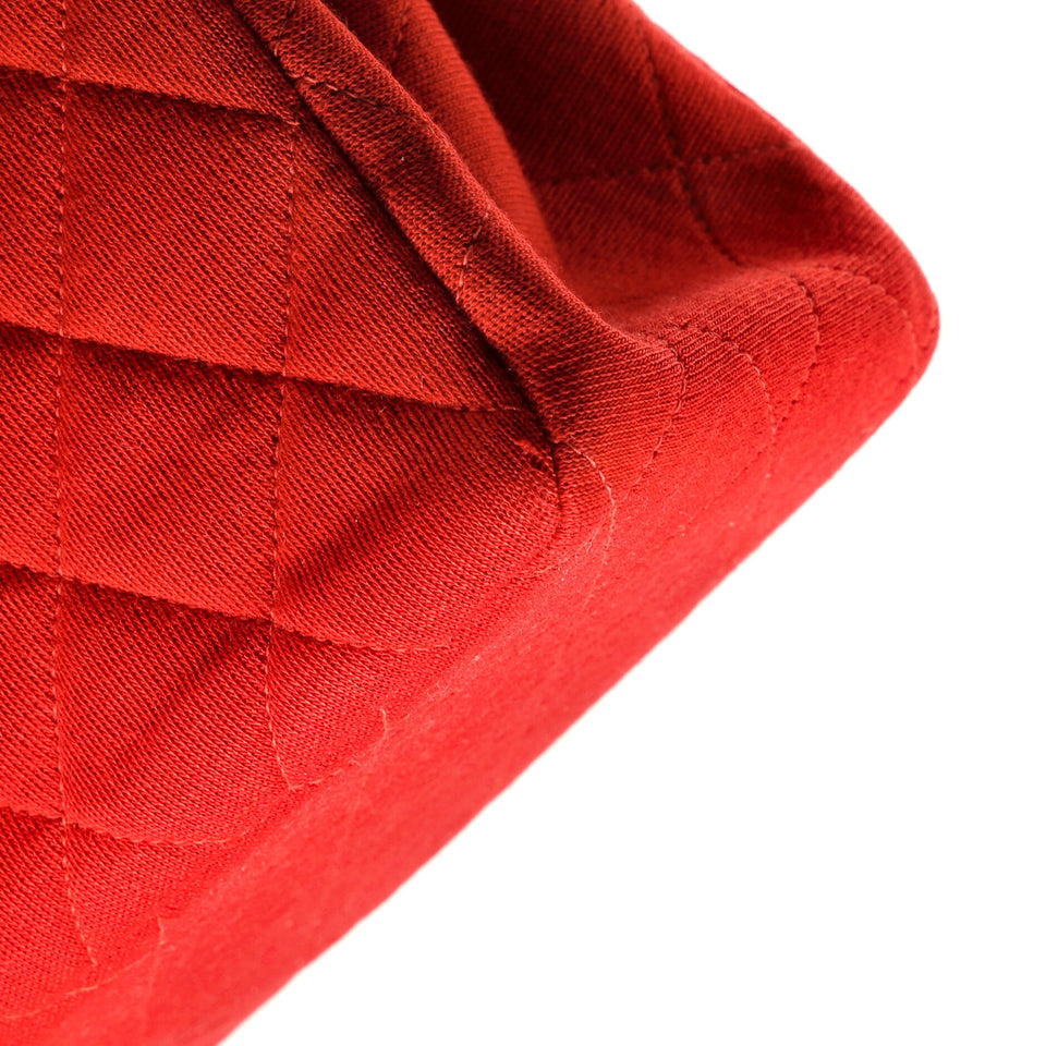 Classic Double Flap Bag Quilted Jersey Medium