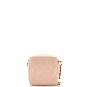 Diamond CC Zip Crossbody Quilted Caviar Mini