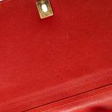 Rock The Corner Flap Clutch on Chain Chevron Calfskin