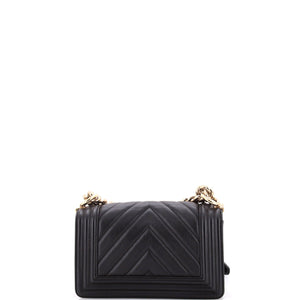 Boy Flap Bag Chevron Lambskin Small