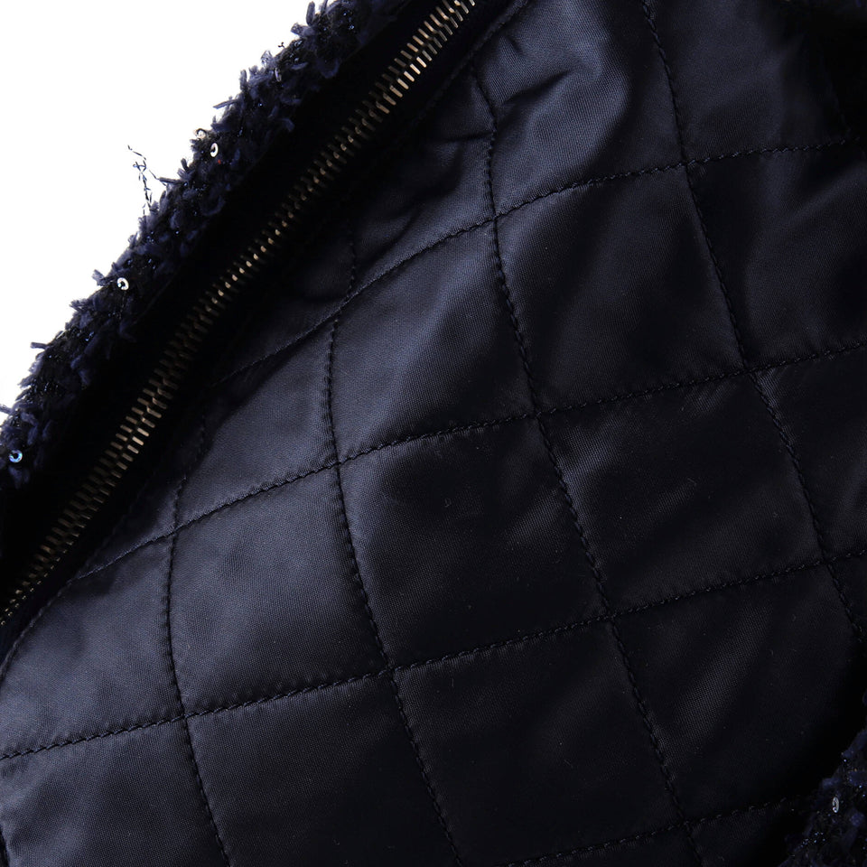Astronaut Essentials Backpack Quilted Nylon with Tweed Medium