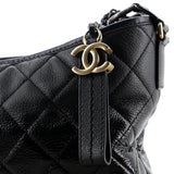 Gabrielle Hobo Quilted Goatskin and Patent Medium