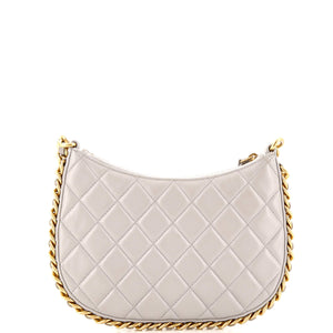 CC Chain Around Hobo Quilted Lambskin