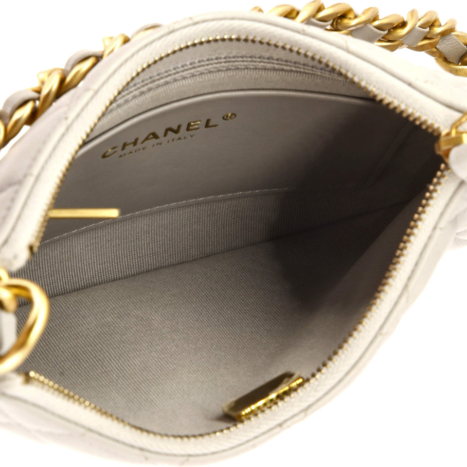 CC Chain Around Hobo Quilted Lambskin
