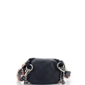 Convertible Waist Bag Tweed with Quilted Leather