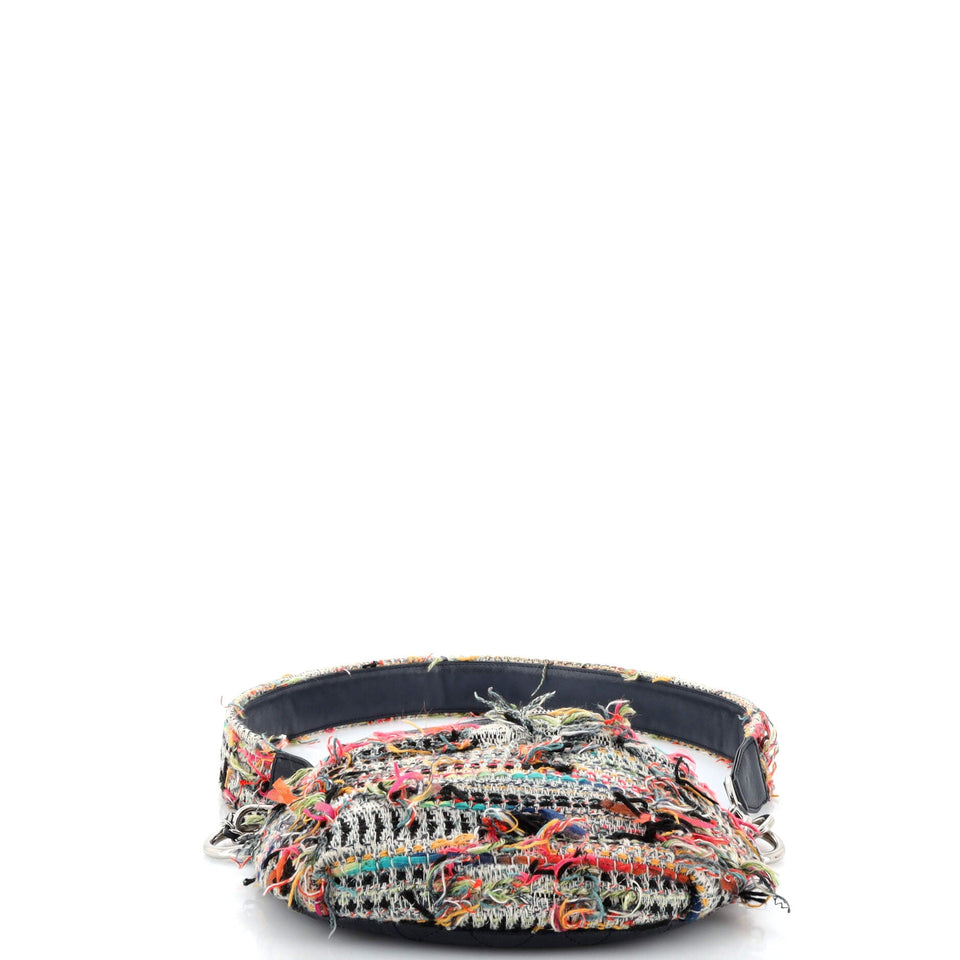 Convertible Waist Bag Tweed with Quilted Leather