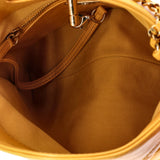31 Shopping Bag Clutch with Chain Quilted Shiny Lambskin Small
