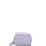 Square CC Chain Camera Bag Quilted Caviar Mini