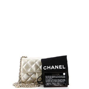 Crystal Dice Classic Single Flap Bag Quilted Iridescent Calfskin Extra Mini