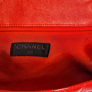 Vintage Chocolate Bar Reissue Flap Bag Quilted Patent
