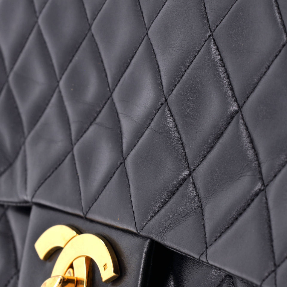 Vintage Classic Single Flap Bag Quilted Lambskin Maxi