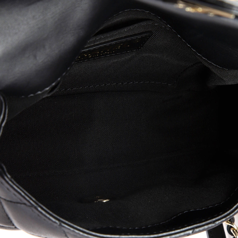 My Precious Pearls Chain Flap Bag Quilted Lambskin Small