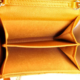 Boy Flap Card Holder on Chain Quilted Caviar