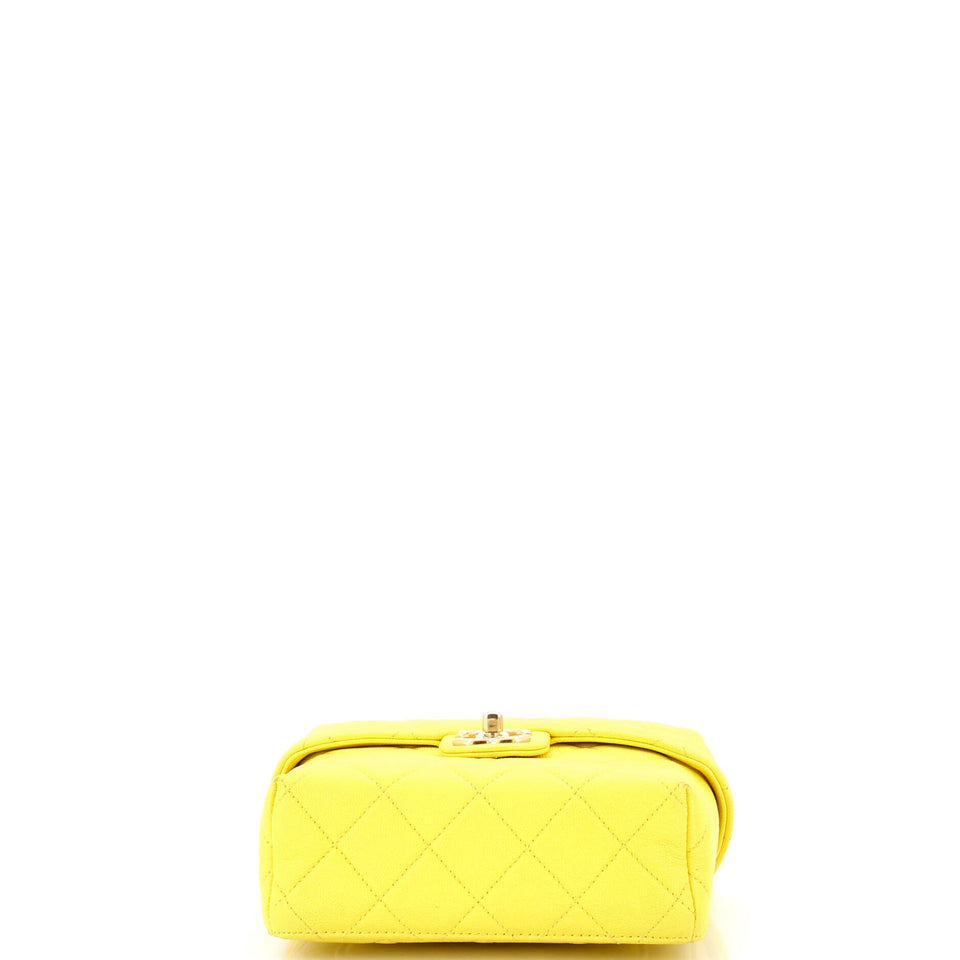 Handy Box Vanity Case Quilted Caviar