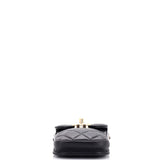 CC Flap Phone Holder Crossbody Bag Quilted Lambskin