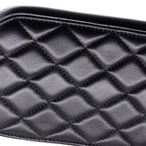 CC Flap Phone Holder Crossbody Bag Quilted Lambskin