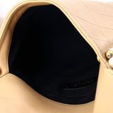 About Pearls Flap Hobo Quilted Calfskin Small