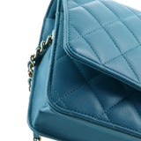 Wallet on Chain Quilted Lambskin