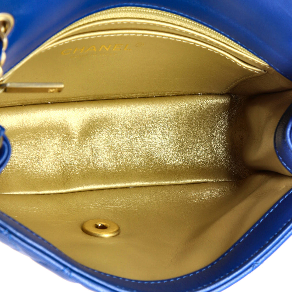 Pearl Crush Flap Bag Quilted Lambskin Mini