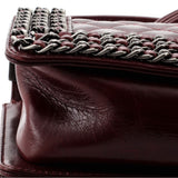 Chained Boy Flap Bag Quilted Glazed Calfskin Small
