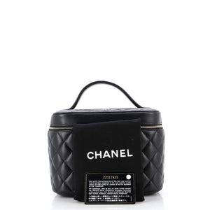 Cosmetic Case Quilted Lambskin Small