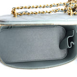 CC Dynasty Vanity Case with Chain Quilted Iridescent Lambskin Small