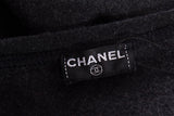 Chanel Charcoal Cotton & Cashmere Athletic Set SZ 38