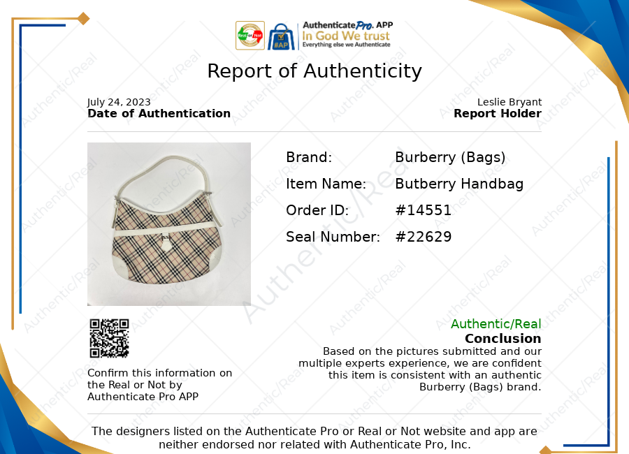 Handbag Luxury Designer By Burberry  Size: Medium