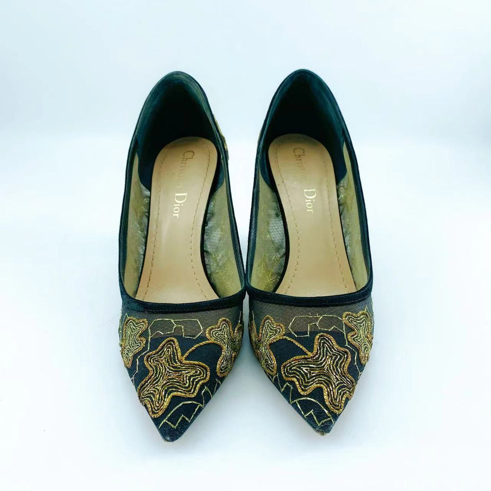 Christian Dior embroidered high heels
