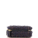 Filigree Vanity Case Quilted Tweed with Snakeskin Medium