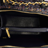 Filigree Vanity Case Quilted Tweed with Snakeskin Medium