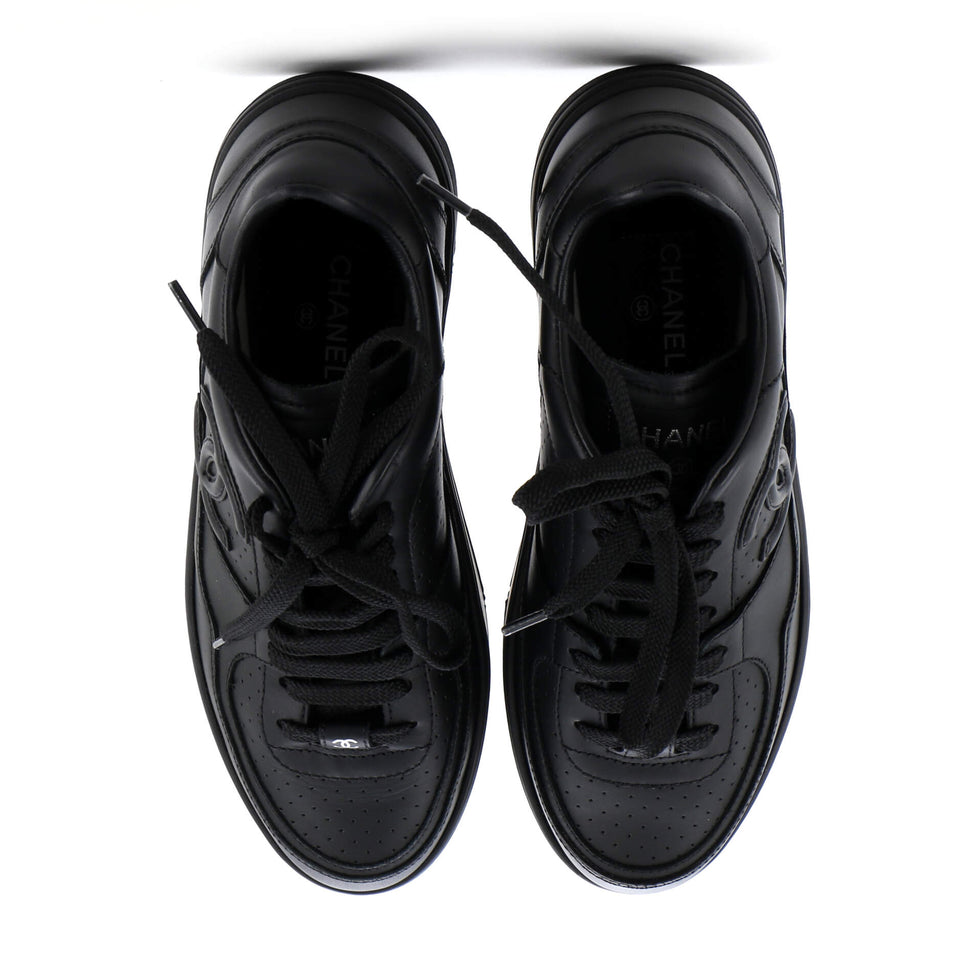 Women's CC Low-Top Sneakers Perforated Leather
