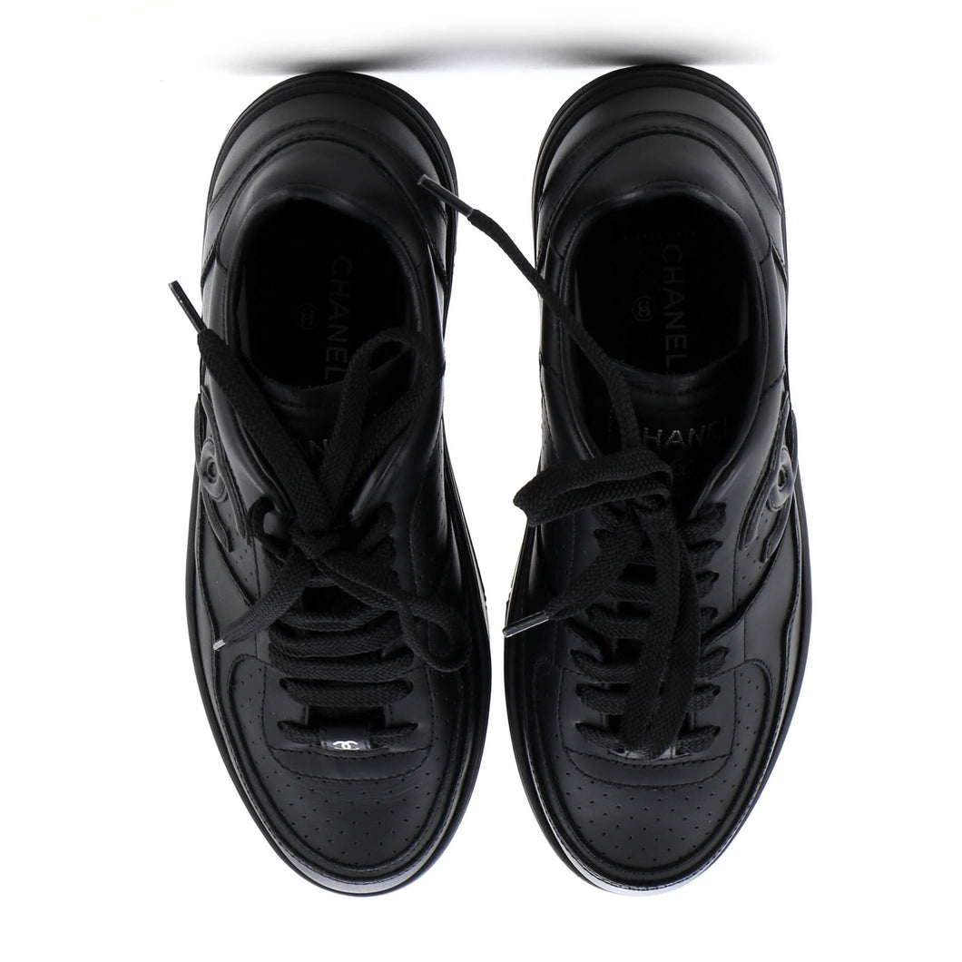 Women's CC Low-Top Sneakers Perforated Leather
