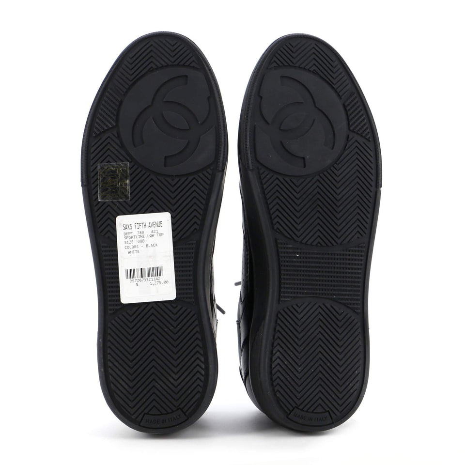 Women's CC Low-Top Sneakers Perforated Leather