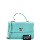 Trendy CC Top Handle Bag Quilted Lambskin Medium