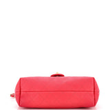 City Walk Flap Bag Quilted Caviar Medium