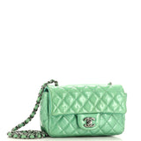 Classic Single Flap Bag Quilted Patent Mini