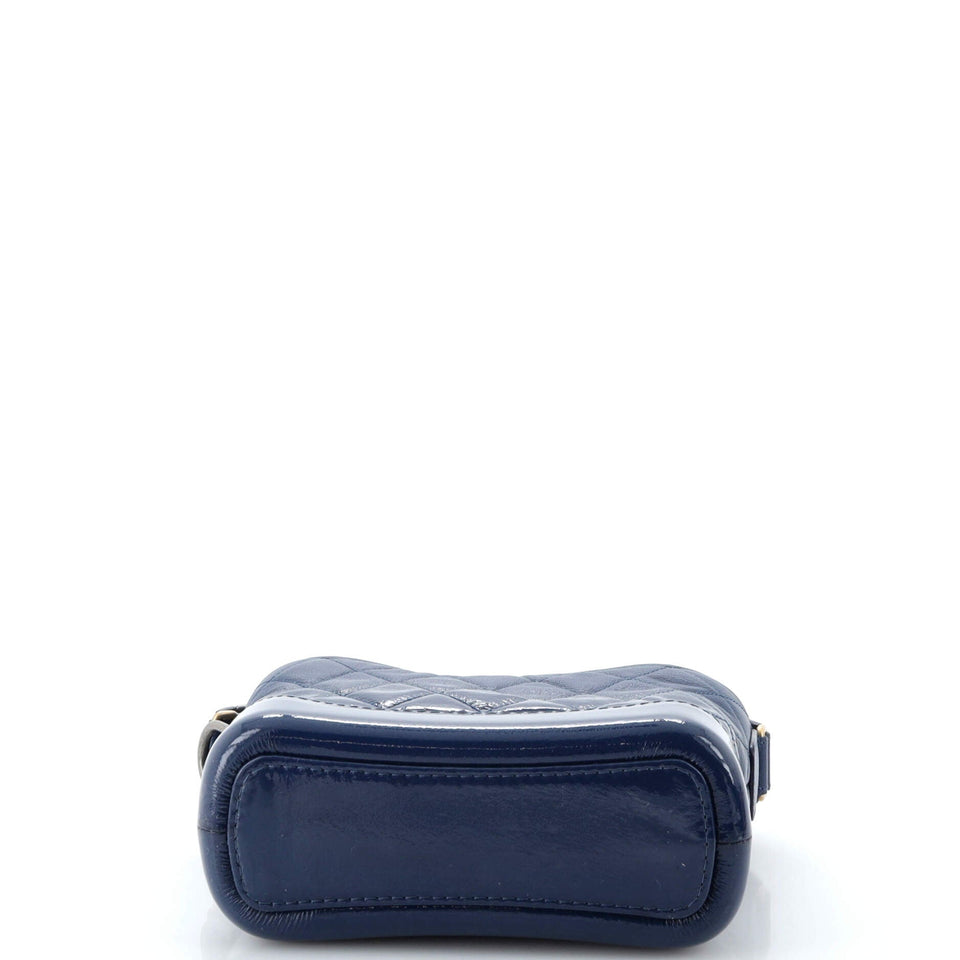 Gabrielle Hobo Quilted Goatskin and Patent Small