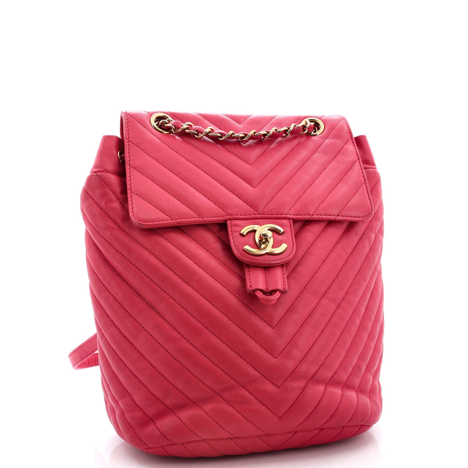 Urban Spirit Backpack Chevron Leather Small