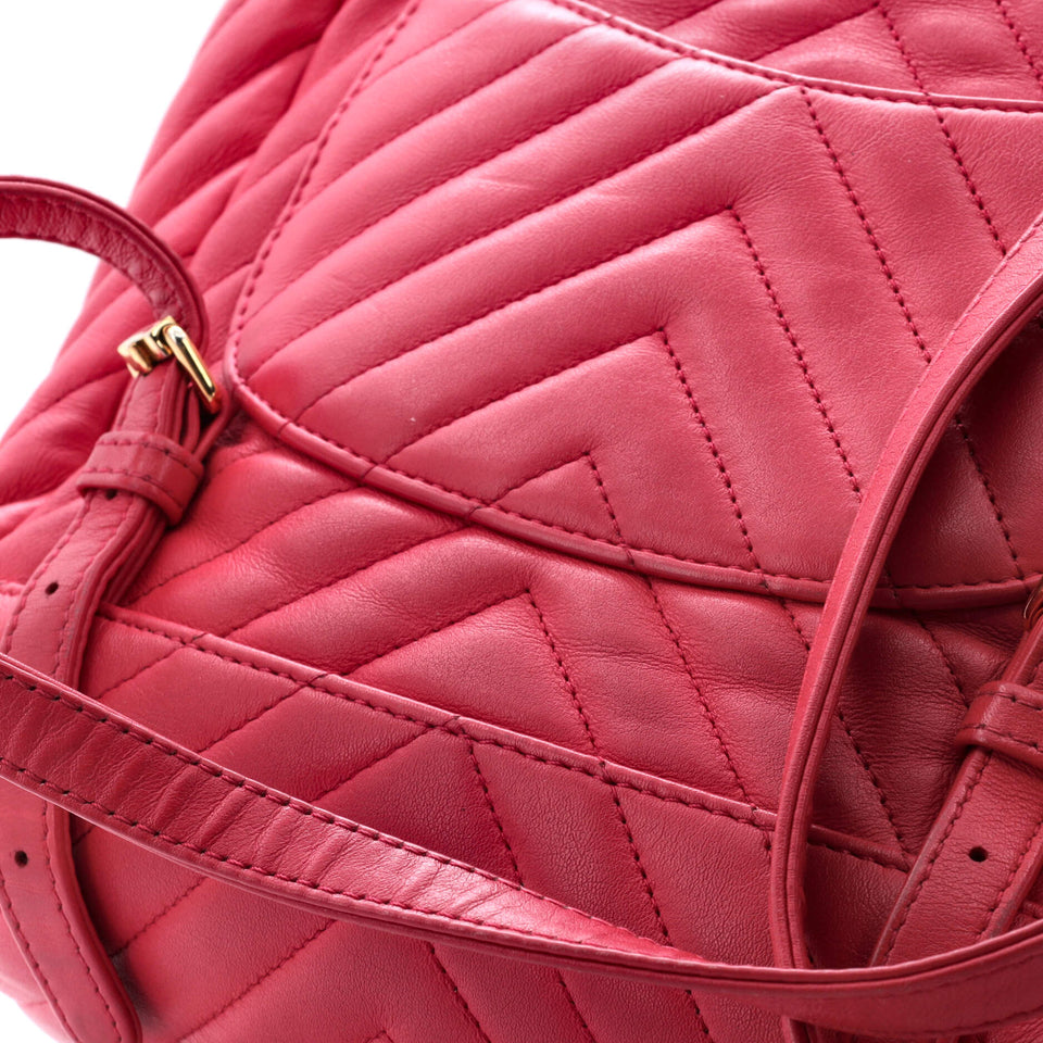 Urban Spirit Backpack Chevron Leather Small